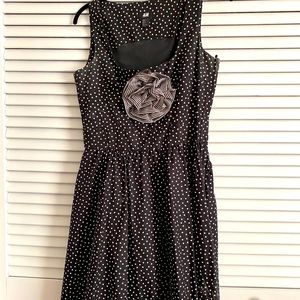 Black and White Polka Dot H&M A-line Dress